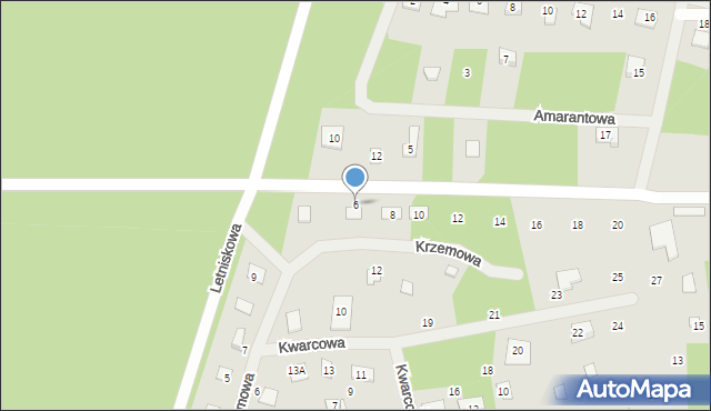 Koronowo, Leśne Osiedle, 6, mapa Koronowo