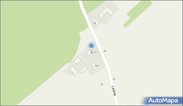 Koroszczyn, Leśna, 23, mapa Koroszczyn