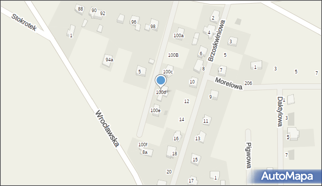 Koskowice, Legnicka, 100d, mapa Koskowice