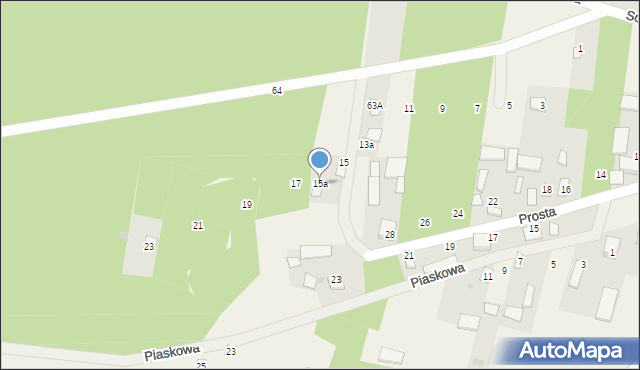 Kostrzyn, Leśna, 15a, mapa Kostrzyn