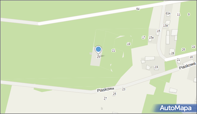 Kostrzyn, Leśna, 23, mapa Kostrzyn