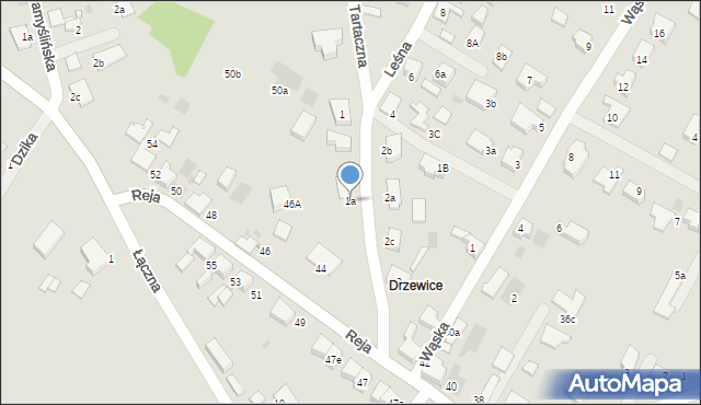 Kostrzyn nad Odrą, Leśna, 1a, mapa Kostrzyn nad Odrą