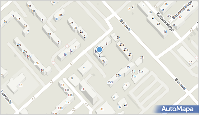 Koszalin, Lelewela Joachima, 5, mapa Koszalina