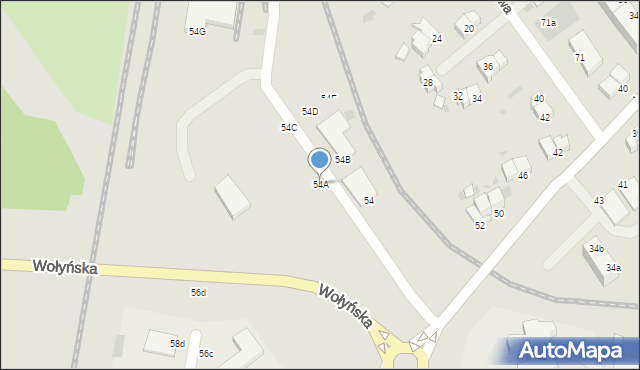 Koszalin, Lechicka, 54A, mapa Koszalina