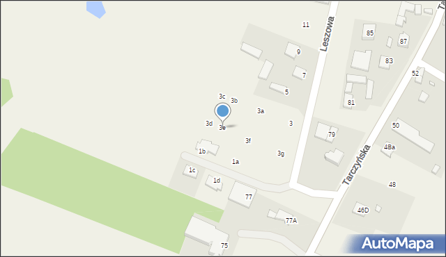 Kotorydz, Leszowa, 3e, mapa Kotorydz