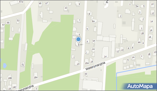 Kotuń, Leśna, 3, mapa Kotuń