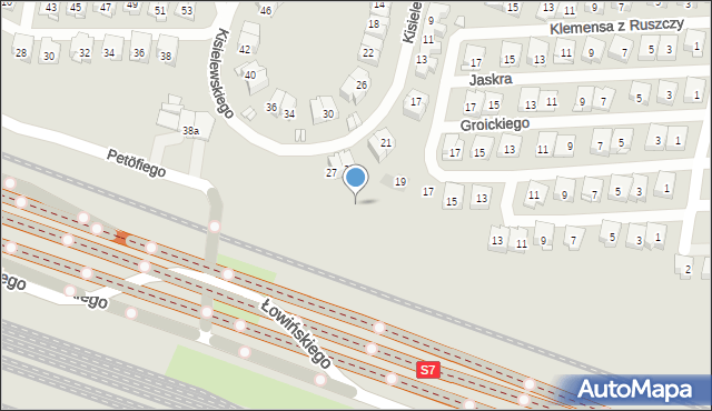 Kraków, Leszka Czarnego, 17a, mapa Krakowa