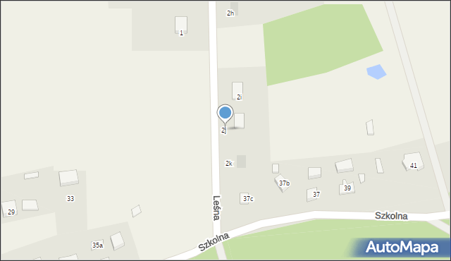 Krępsko, Leśna, 2j, mapa Krępsko