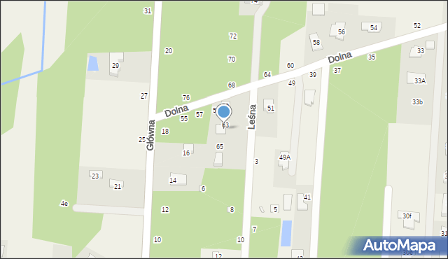 Krupia Wólka, Leśna, 2, mapa Krupia Wólka