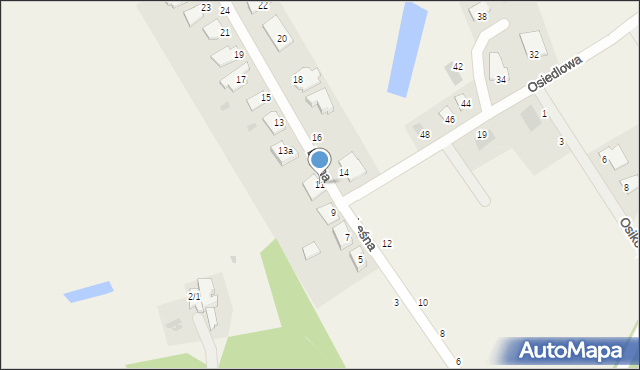 Kruszyn Krajeński, Leśna, 11, mapa Kruszyn Krajeński