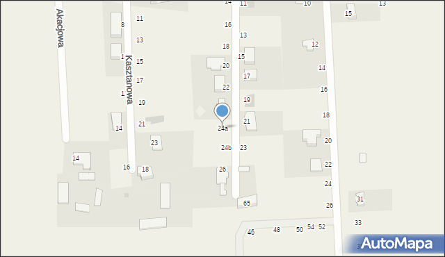 Kruszyn Krajeński, Leszczynowa, 24a, mapa Kruszyn Krajeński