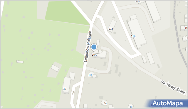 Krzeszowice, Legionów Polskich, 19A, mapa Krzeszowice