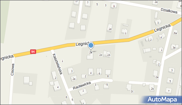 Kunice, Legnicka, 2e, mapa Kunice