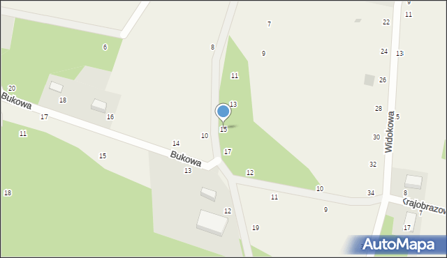 Kuropatnik, Letniskowa, 15, mapa Kuropatnik