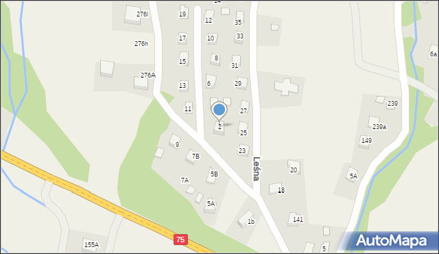 Łabowa, Leśna, 2, mapa Łabowa