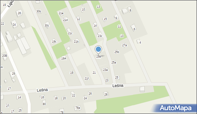 Łacha, Leśna, 23b, mapa Łacha