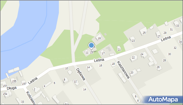 Laskowiec, Leśna, 13, mapa Laskowiec