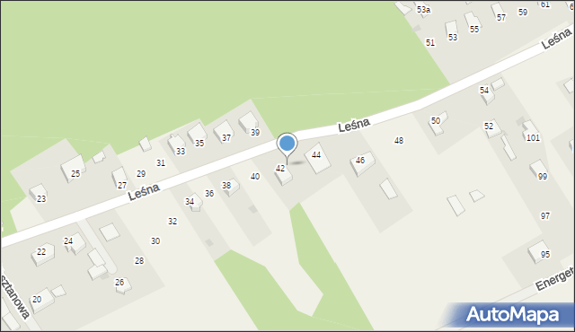 Laskowiec, Leśna, 42, mapa Laskowiec