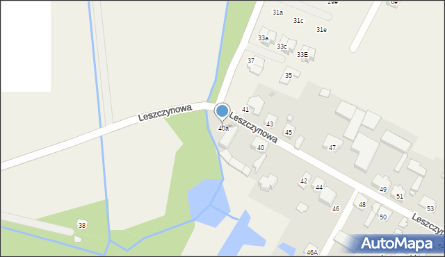 Laszczki, Leszczynowa, 40a, mapa Laszczki