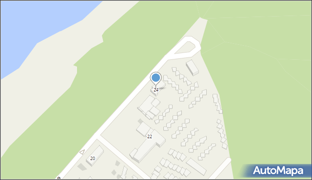 Łazy, Leśna, 24, mapa Łazy