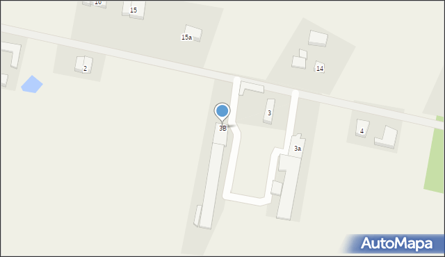 Łebień, Łebień, 3B, mapa Łebień