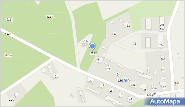 Lechlin, Lechlin, 22A, mapa Lechlin