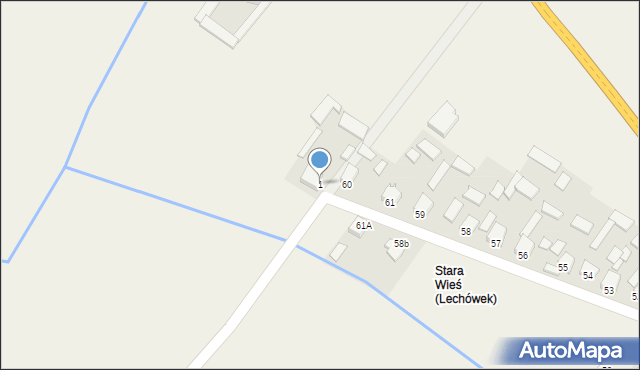 Lechów, Lechów, 1, mapa Lechów