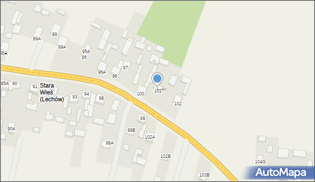 Lechów, Lechów, 101, mapa Lechów