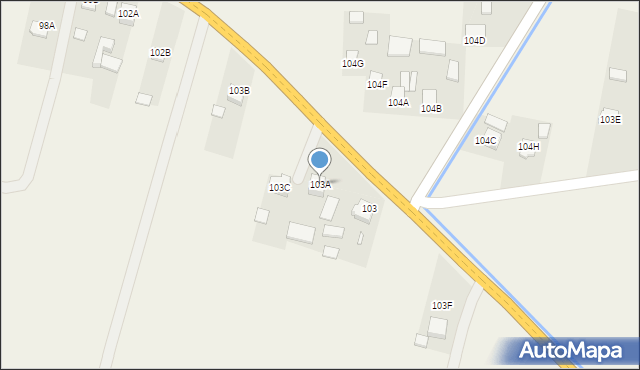 Lechów, Lechów, 103A, mapa Lechów