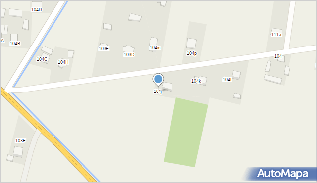 Lechów, Lechów, 104j, mapa Lechów