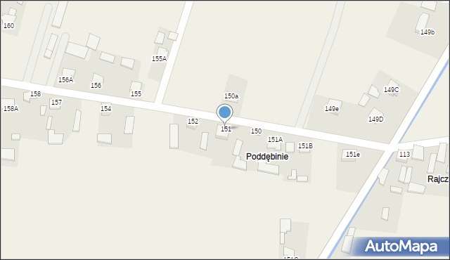 Lechów, Lechów, 151, mapa Lechów