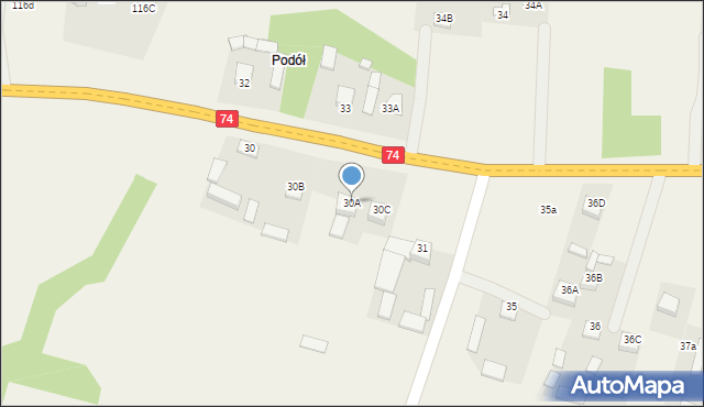 Lechów, Lechów, 30A, mapa Lechów