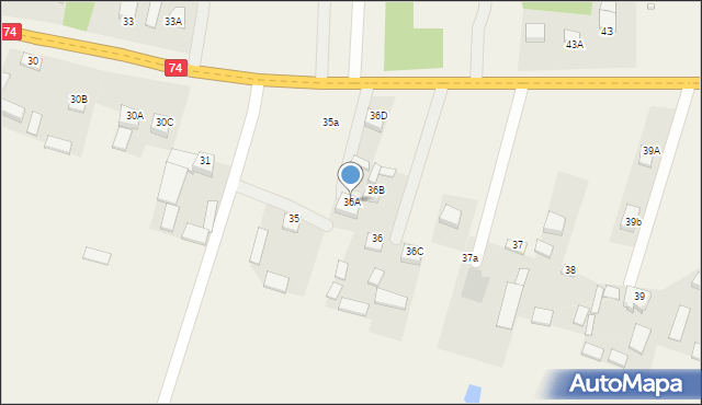 Lechów, Lechów, 36A, mapa Lechów