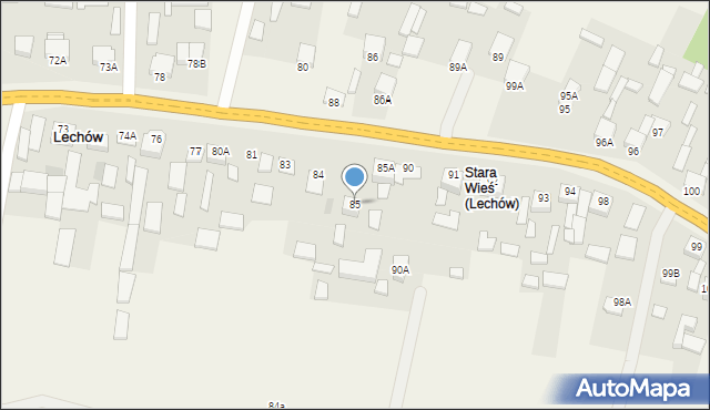 Lechów, Lechów, 85, mapa Lechów