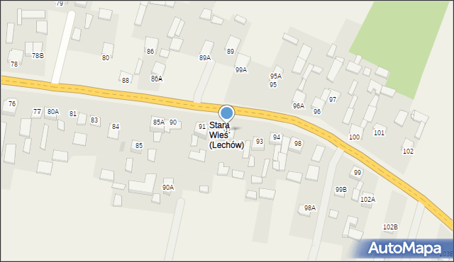 Lechów, Lechów, 92, mapa Lechów
