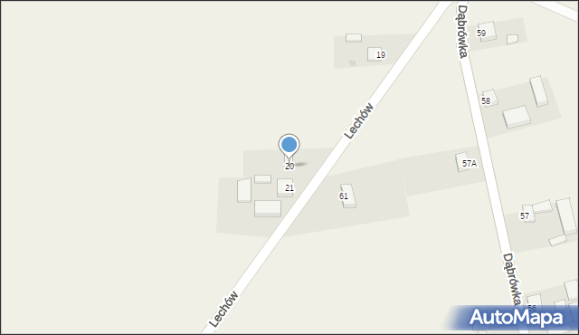 Lechów, Lechów, 20, mapa Lechów
