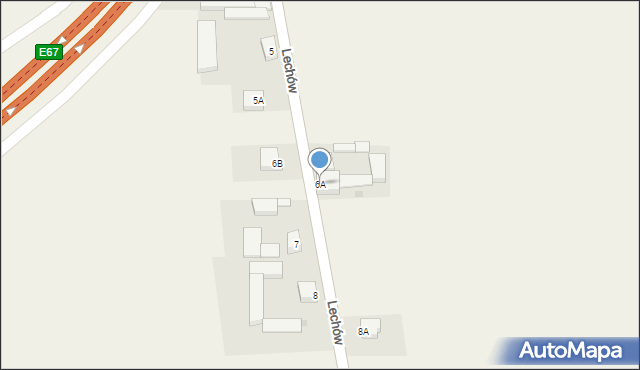 Lechów, Lechów, 6A, mapa Lechów