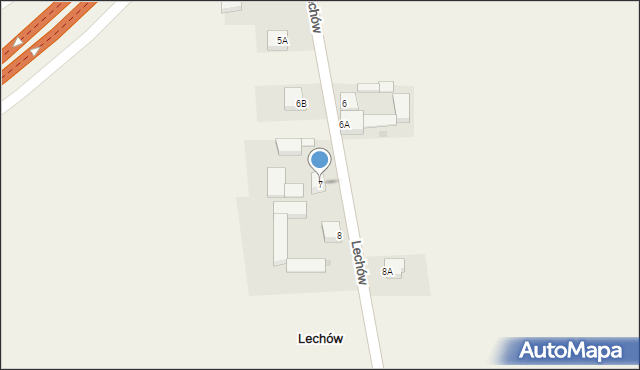 Lechów, Lechów, 7, mapa Lechów