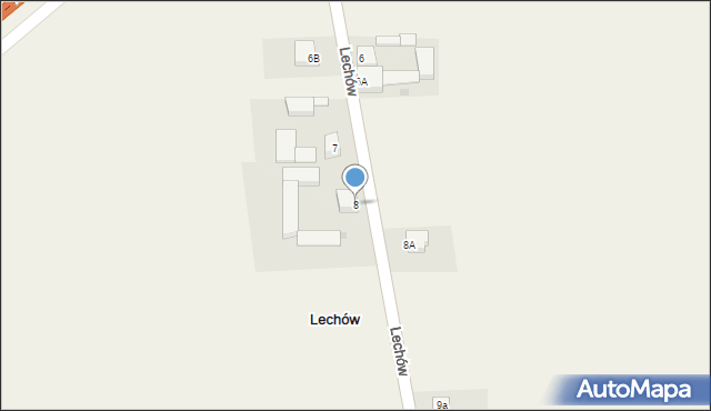 Lechów, Lechów, 8, mapa Lechów