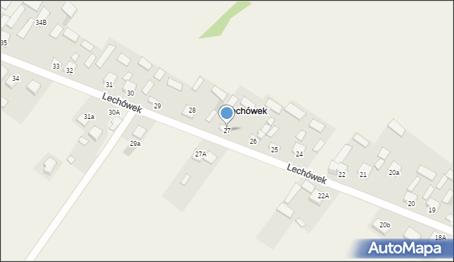 Lechówek, Lechówek, 27, mapa Lechówek