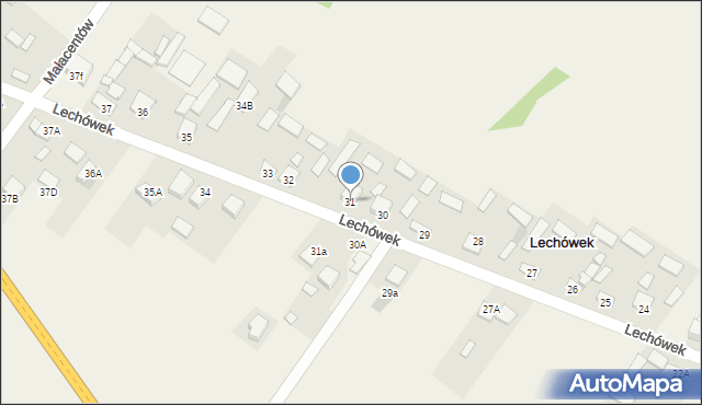 Lechówek, Lechówek, 31, mapa Lechówek