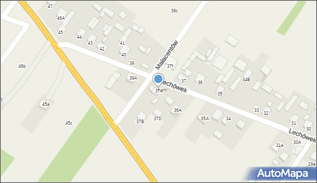 Lechówek, Lechówek, 37A, mapa Lechówek