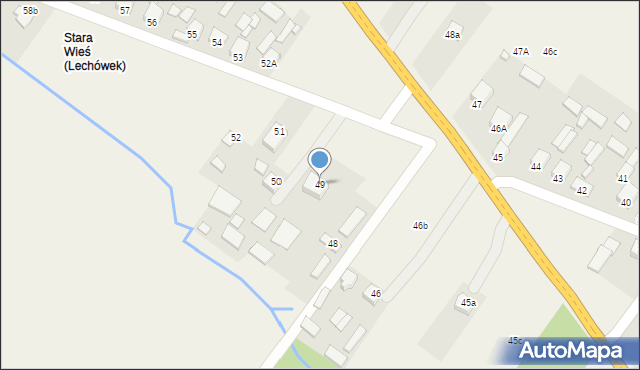 Lechówek, Lechówek, 49, mapa Lechówek