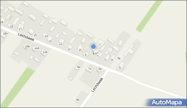 Lechówek, Lechówek, 8, mapa Lechówek