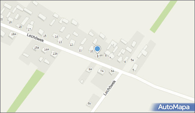 Lechówek, Lechówek, 9, mapa Lechówek