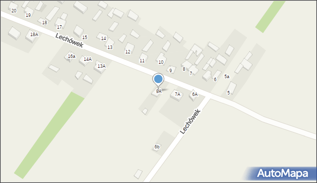 Lechówek, Lechówek, 9A, mapa Lechówek