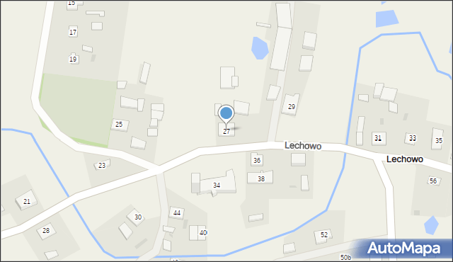 Lechowo, Lechowo, 27, mapa Lechowo