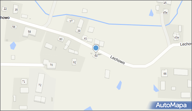 Lechowo, Lechowo, 64, mapa Lechowo