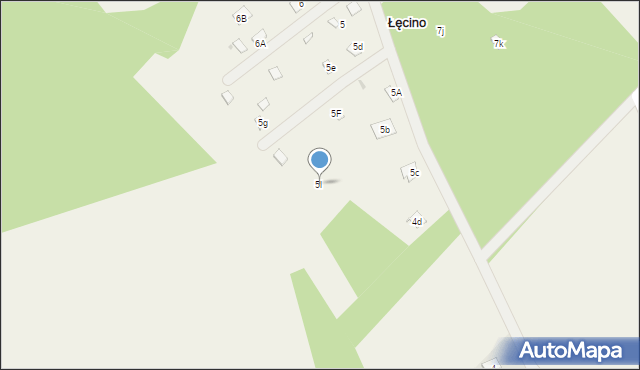 Łęcino, Łęcino, 5l, mapa Łęcino