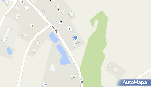 Łęcze, Łęcze, 18, mapa Łęcze
